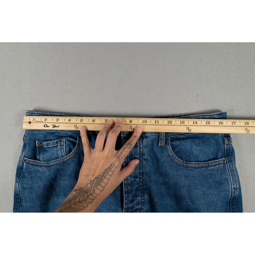 Sezane Womens Denim High Waisted Straight Leg Jeans Blue Size 42 FR/US 10 French image 4